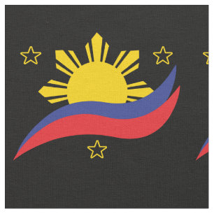 Filippinerna Filipino Pinoy Flagga Tyg