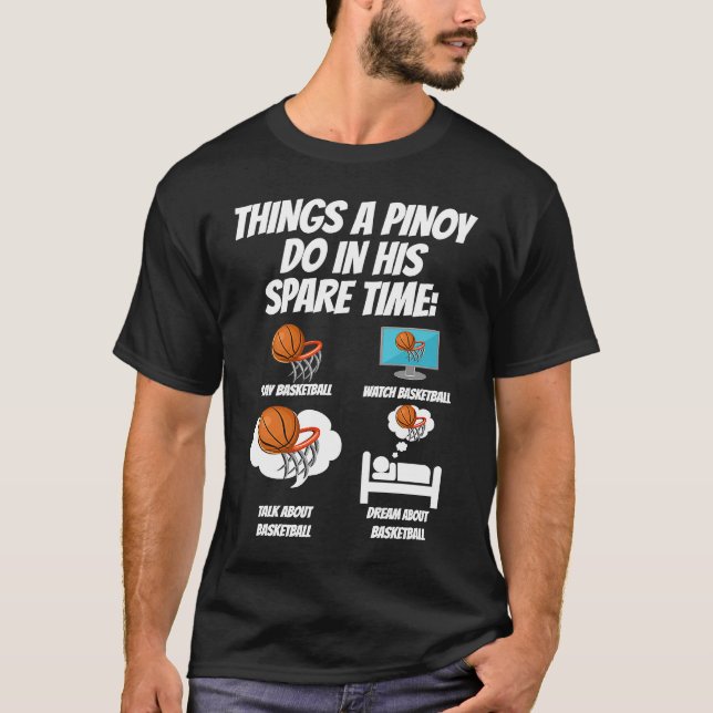 Filippinerna Filipino Sport Basketball Sak I Do T Shirt (Framsida)