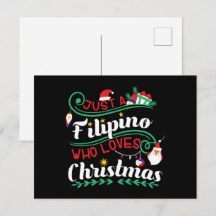 Filippinerna - Filipino Vem Kärlek jul Vykort