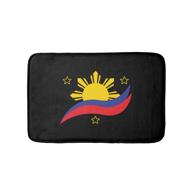 Filippinerna Filippinsk Pinoy Flagga Badrumsmatta (Framsidan)