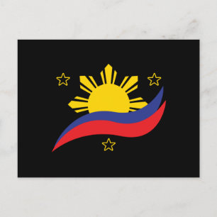 Filippinerna Filippinsk Pinoy Flagga Vykort