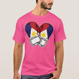 Filippinerna Flagga Boxing Boxer Pinoy Filipino Fl T Shirt