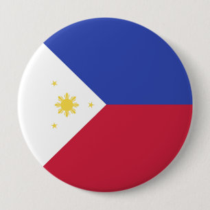 Filippinerna Flagga Emblem Knapp