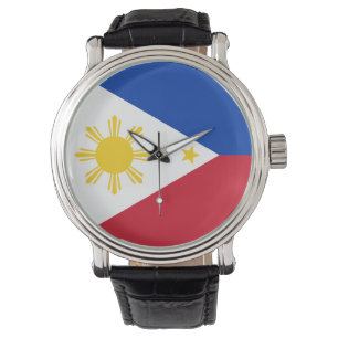Filippinerna Flagga Filipino Flagga Armbandsur