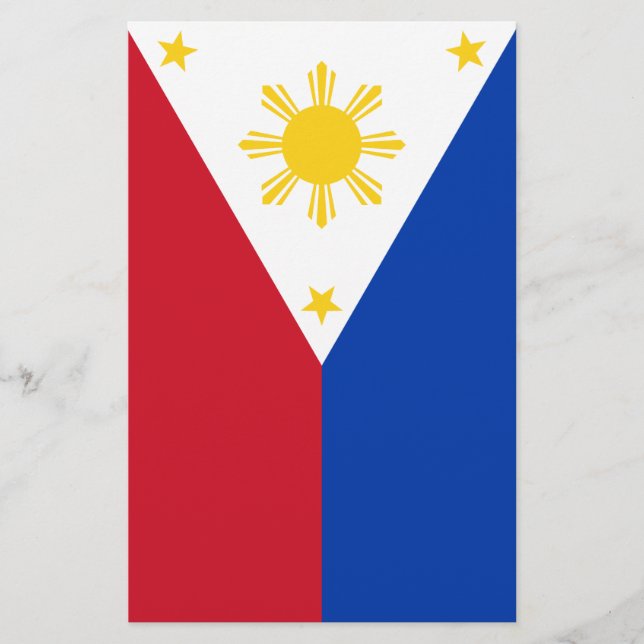 Filippinerna Flagga Filipino Flagga Flygblad (Framsidan)
