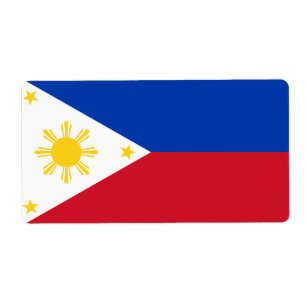 Filippinerna Flagga Filipino Flagga Fraktsedel