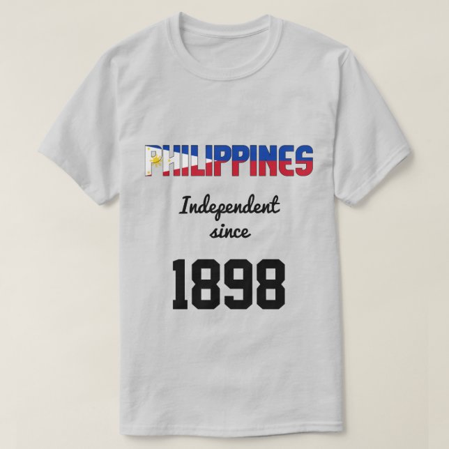 Filippinerna Flagga Independence Firande T Shirt (Design framsida)