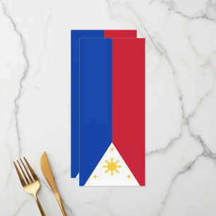 Filippinerna flagga meny