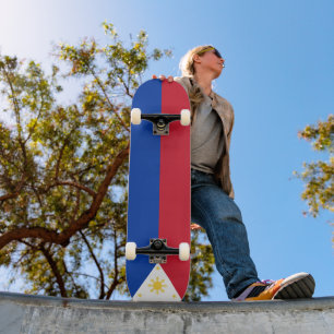 Filippinerna flagga mini skateboard bräda 18,5 cm