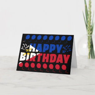 Filippinerna Flagga Patriotic Birthday Kort