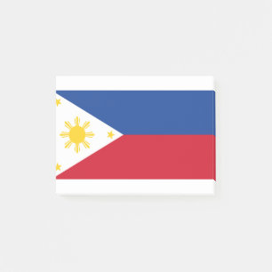 Filippinerna Flagga Post-it Block