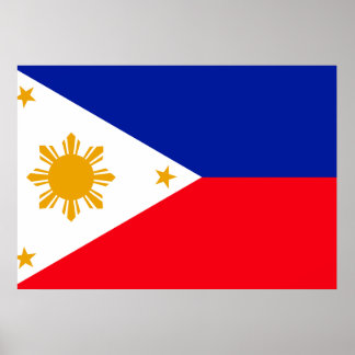 Filippinerna Flagga Poster