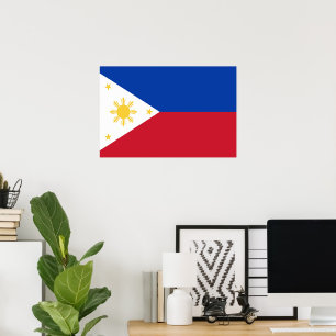 Filippinerna flagga poster