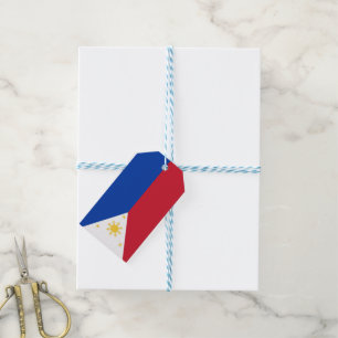 Filippinerna flagga presentetikett
