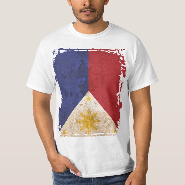 Filippinerna Flagga T-shirt (Framsida)