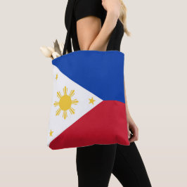 Filippinerna flagga tygkasse