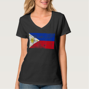 Filippinerna Flagga Vintage Proud Filippinerna Fla T Shirt