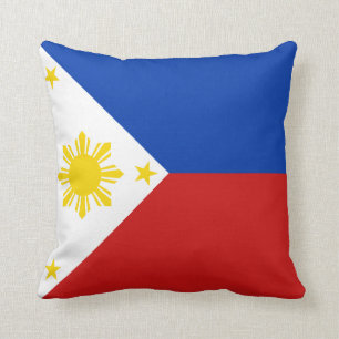 Filippinerna Flagga x Flagga Pillow Kudde