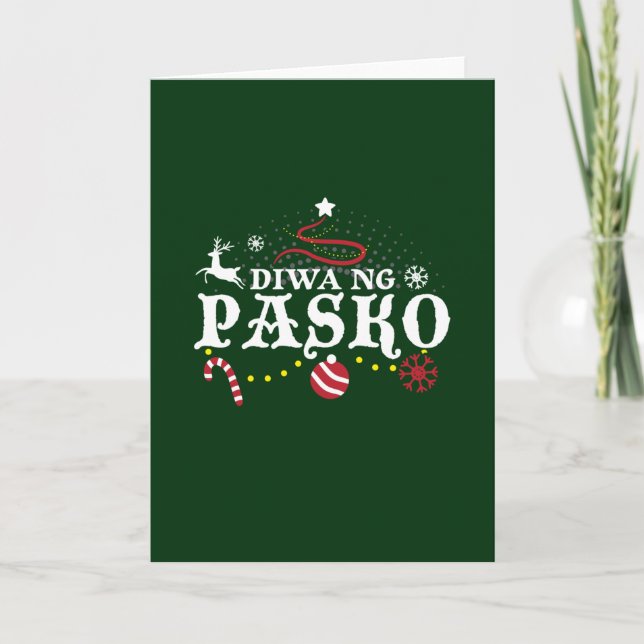 Filippinerna julen Tagalog - Diwa ng Pasko  Kort (Framsida)