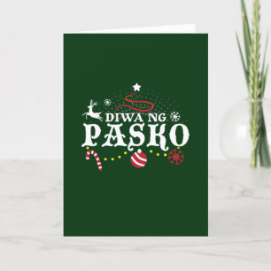 Filippinerna julen Tagalog - Diwa ng Pasko Kort