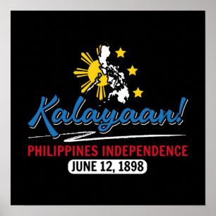 Filippinerna Kalayaan Independence day Poster