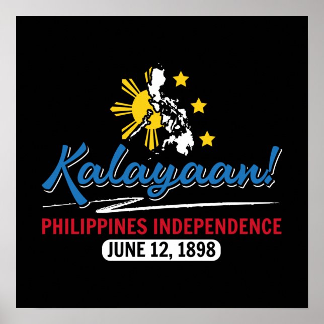 Filippinerna Kalayaan Independence day Poster (Framsidan)