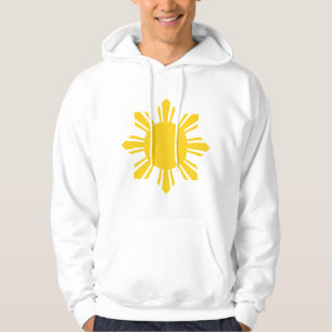 Filippinerna   kantjusterade solen, Philippines Sweatshirt Med Luva