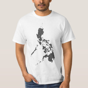 Filippinerna Karta Design T Shirt