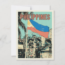 Filippinerna, Manila Intramuros, Santiago fort Vykort