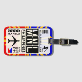 Filippinerna Manila Luggage Tag Bagagebricka