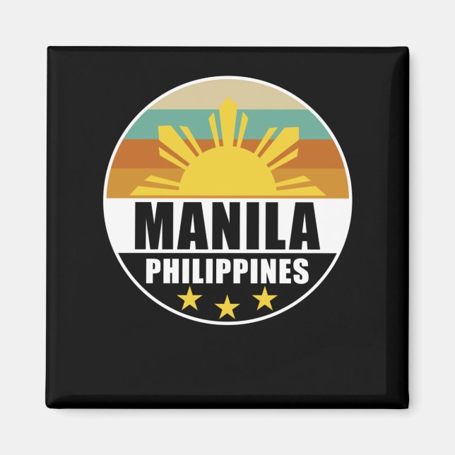 Filippinerna Manila Proud Filipino Kärlek Pinoy Magnet (Framsidan)