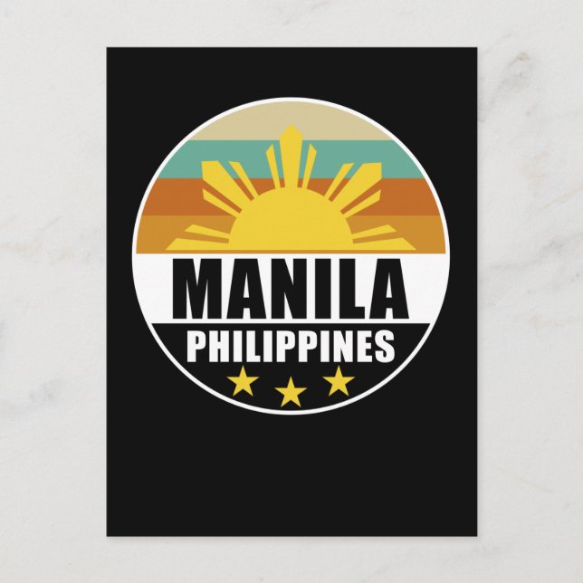 Filippinerna Manila Proud Filipino Kärlek Pinoy Vykort (Framsida)