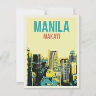 Filippinerna, Metro Manila, staden Makati byggnad Vykort