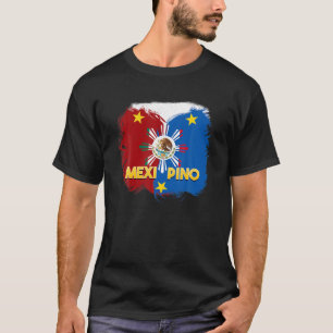 Filippinerna Mexiko Filipino Pride Proud Flagga me T Shirt