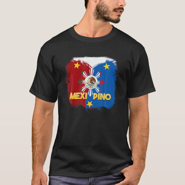 Filippinerna Mexiko Filipino Pride Proud Flagga me T Shirt (Framsida)