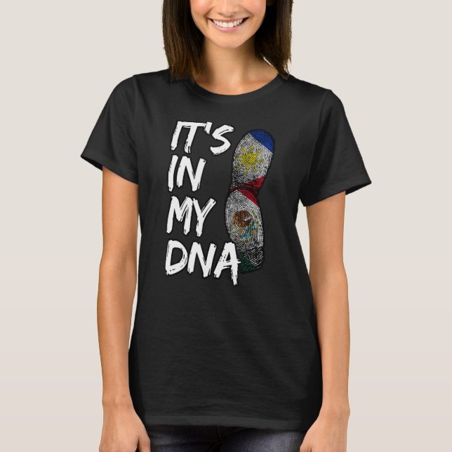 Filippinerna Mexiko Filipino Proud mexikanska T Shirt (Framsida)