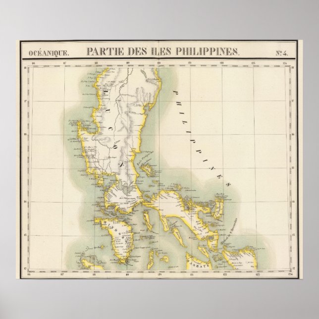 Filippinerna Oceanien nr 4 Poster (Framsidan)