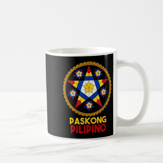 Filippinerna Pilipinas Filipino jul Parol Xma Kaffemugg (Höger)