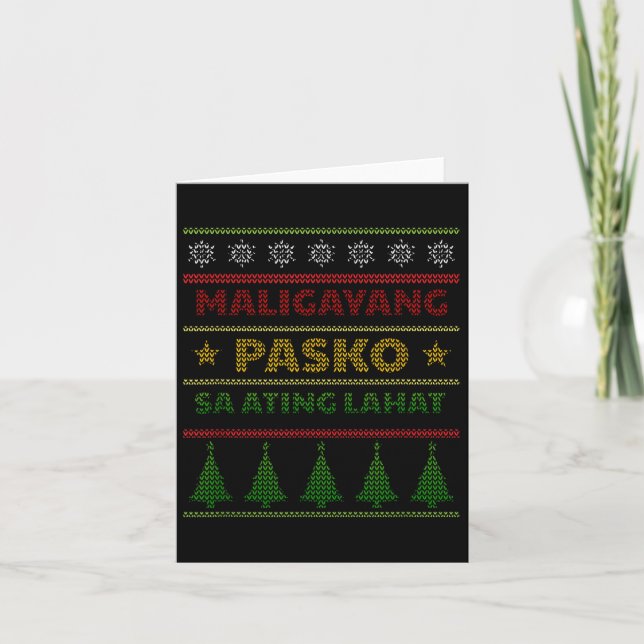 Filippinerna Pilipinas Filipino jul Parol Xma Kort (Framsida)