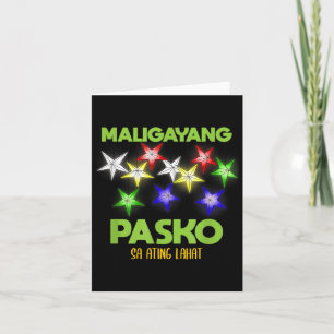 Filippinerna Pilipinas Filipino jul Parol Xma Kort