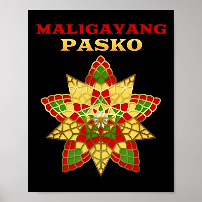 Filippinerna Pilipinas Filipino jul Parol Xma Poster (Framsidan)