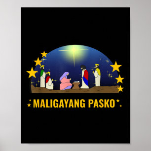 Filippinerna Pilipinas Filipino jul Parol Xma Poster