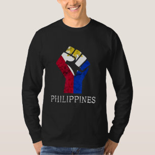 Filippinerna Pilipinas Hand Fist Pinoy Pride Filip T Shirt