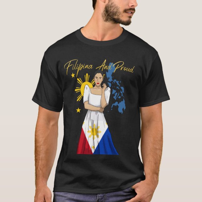 Filippinerna Pinay Filipina Pride Islands Flagga G T Shirt (Framsida)