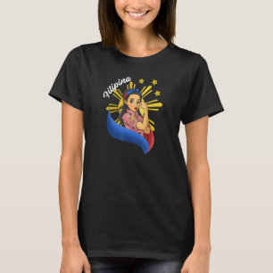 Filippinerna Pinay Filipina Pride Strong Proud Wom T Shirt