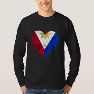 Filippinerna Pinoy Kärlek Pride Filipino Philippin T Shirt