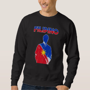 Filippinerna Pinoy Pinay Filippinsk Filippinska St Lång Ärmad Tröja