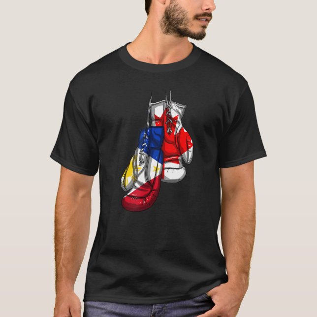 Filippinerna Proud Filipino Filipina Flagga Canada T Shirt (Framsida)
