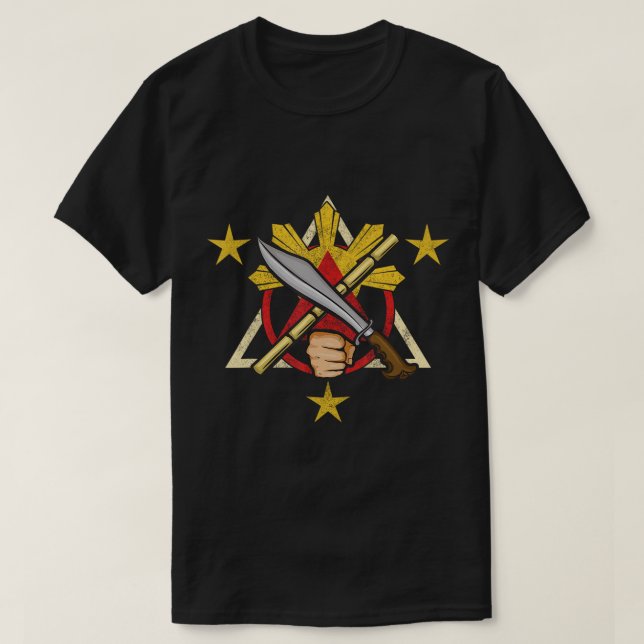 Filippinerna Proud Martial Arts Kali Eskrima Arnis T Shirt (Design framsida)