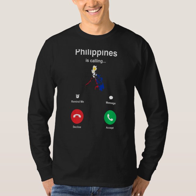 Filippinerna ringer t shirt (Framsida)